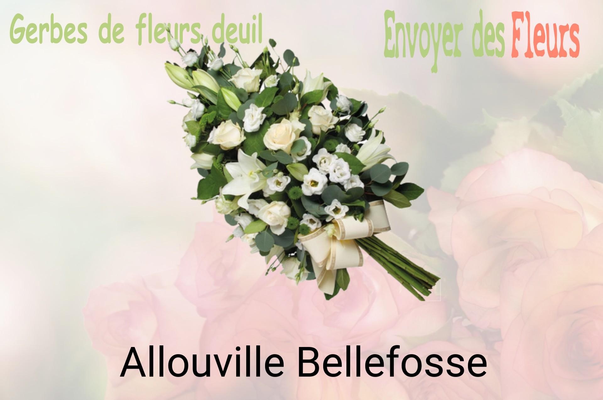 Gerbe de fleurs de deuil livrée à Allouville-Bellefosse